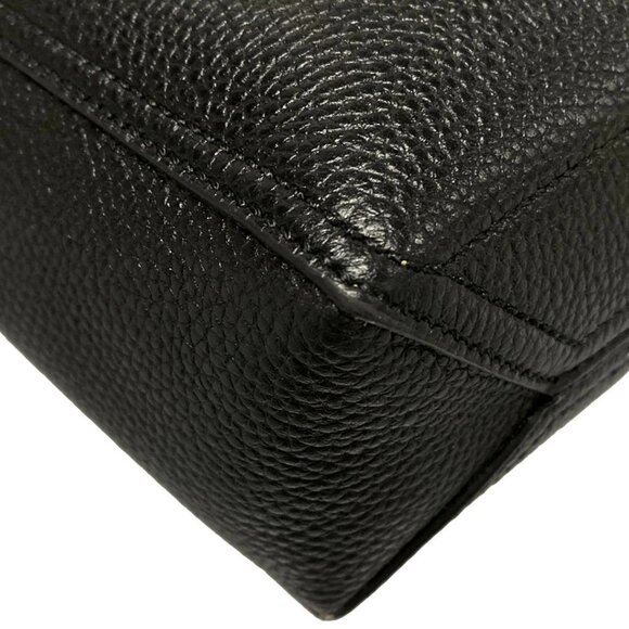 Auth GUCCI GG Marmont   Black Leather Tote Bag - Picture 4 of 16